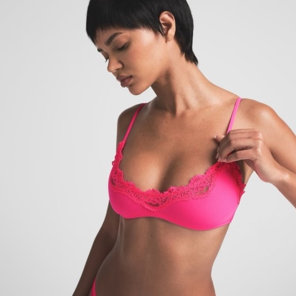 SKIMS Fits Everybody Lace Scoop Bralette S - Picture 1 of 5